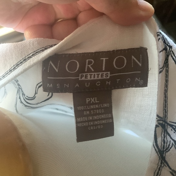 Gently Loved Norton McNaughton Linen Dress - Picture 7 of 9